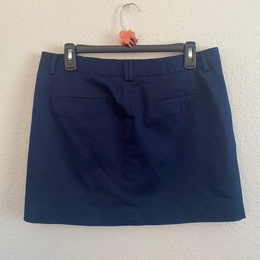 Vince Camuto Navy Blue Khaki Skirt w Pockets sz 8 - Picture 5 of 7